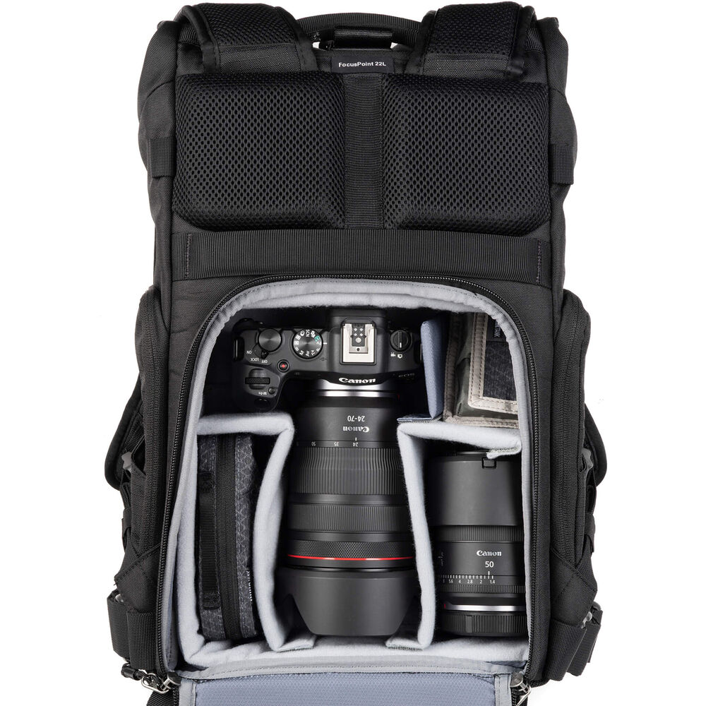 Camera bag with padded dividers and eco-friendly design