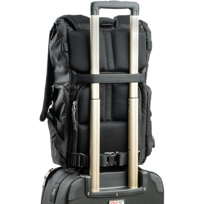 Sustainable roll-top camera backpack for everyday use