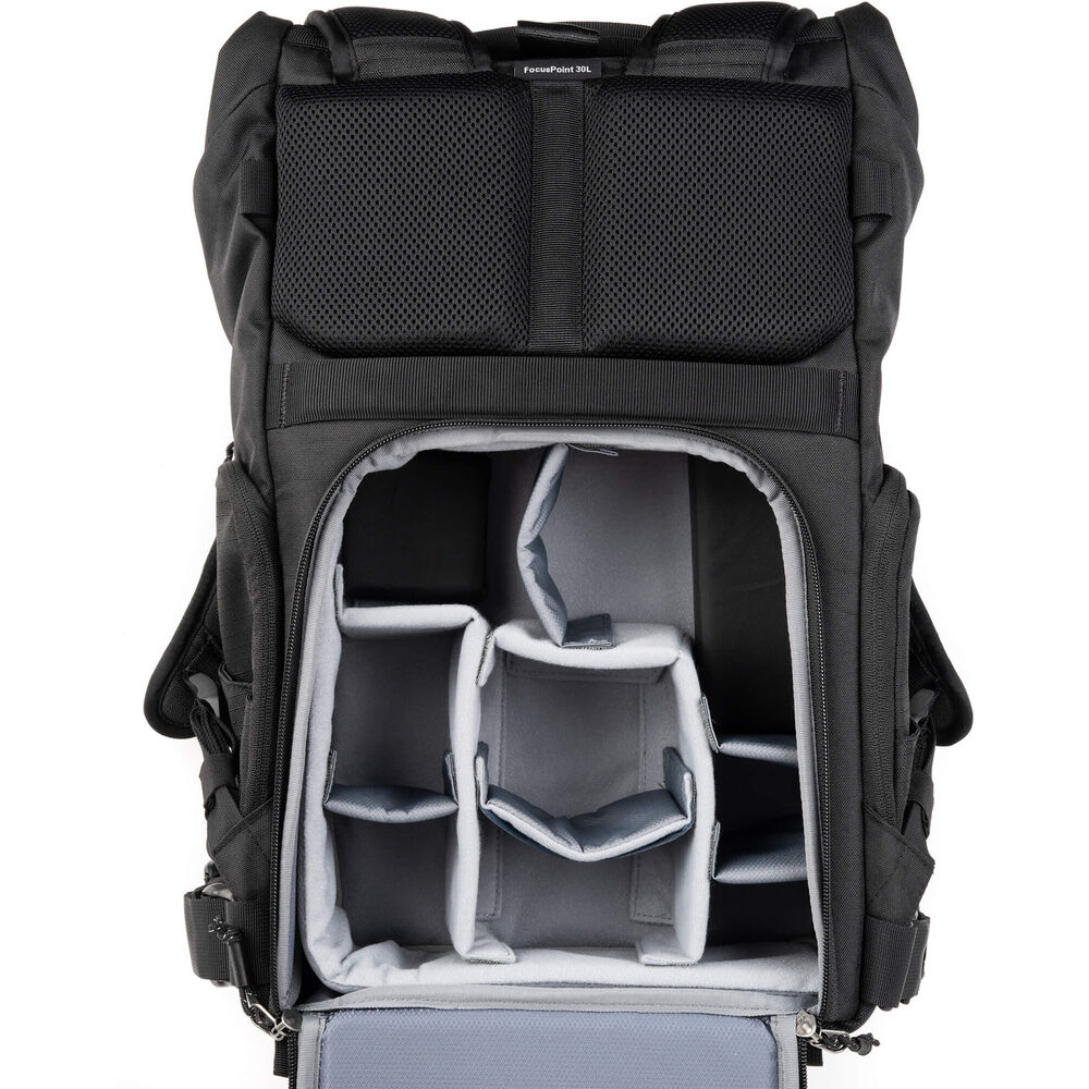 Sustainable roll-top camera backpack for everyday use