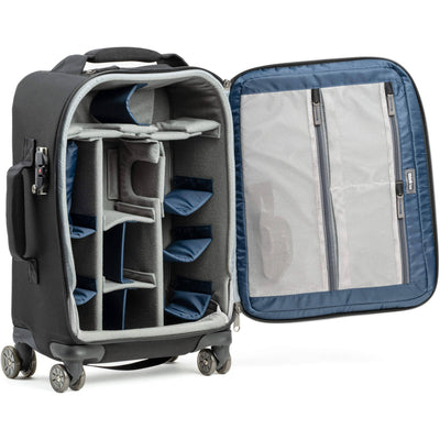 Professional camera bag Airport Roller Derby holding 2 cameras, laptop, and iPad

