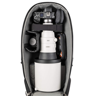 Camera backpack 32 L, rear access, padded, fits super telephoto gear