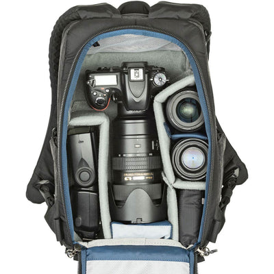 Think Tank Photo BackStory 13 Camera Backpack with padded compartments for DSLR/mirrorless cameras, laptop, tablet, and accessories.