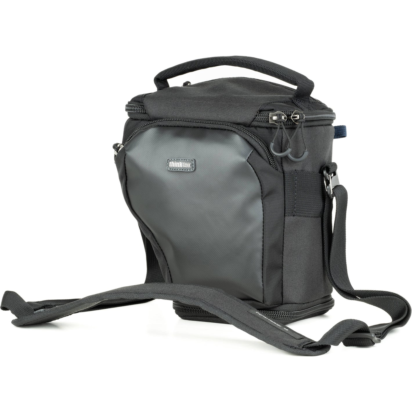 Think Tank mirrorless camera holster with accessory pockets
