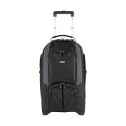 Think Tank StreetWalker Rolling Backpack V2.0 — black, wheeled camera roller bag with padded interior and backpack straps