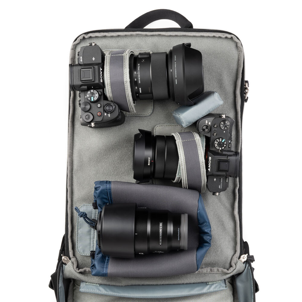 Versatile camera backpack with quick access and expandable storage
