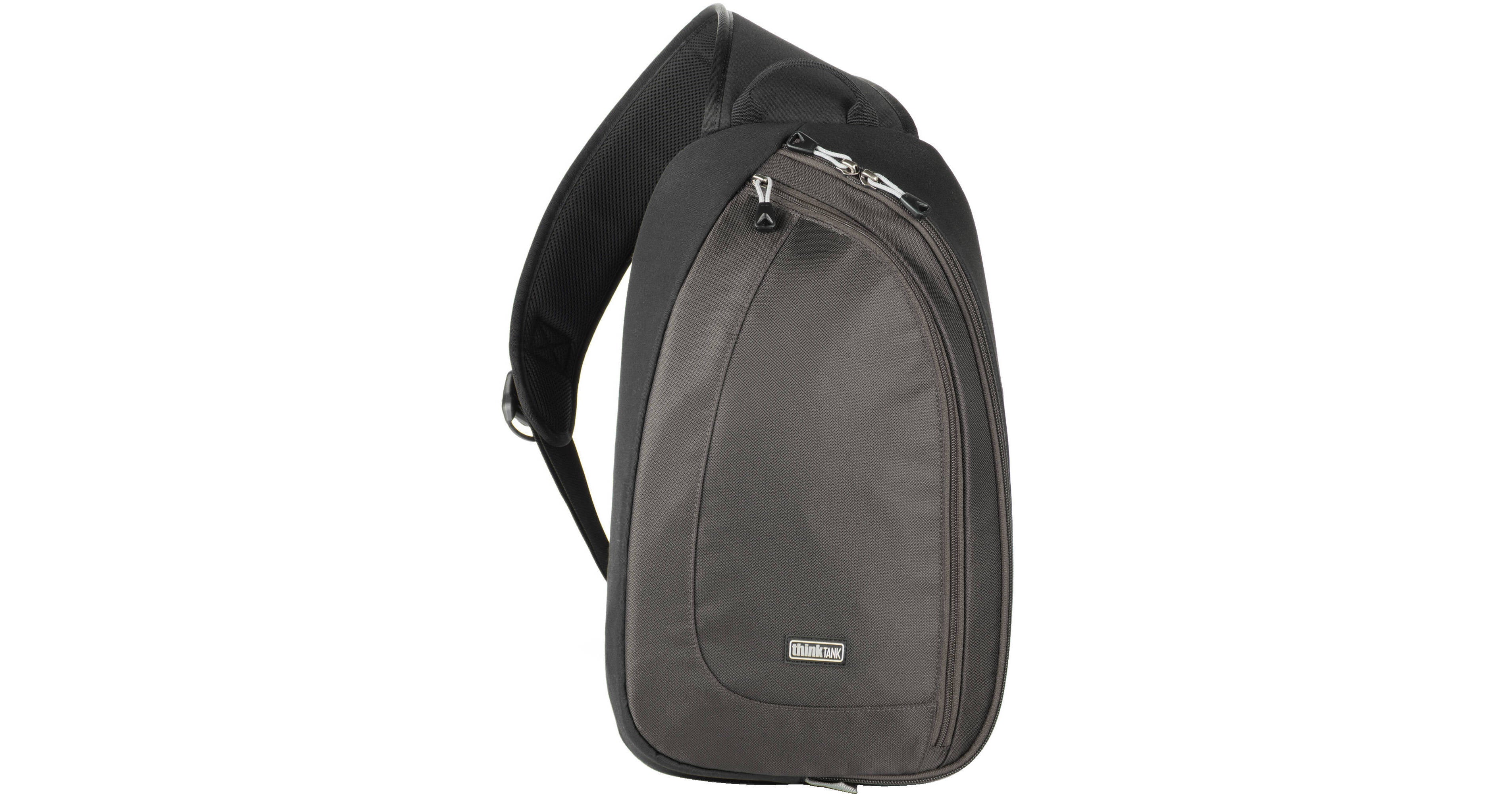 Think Tank TurnStyle 20 V2 sling bag — charcoal camera bag with contoured shoulder strap and side-rotation access for gear
