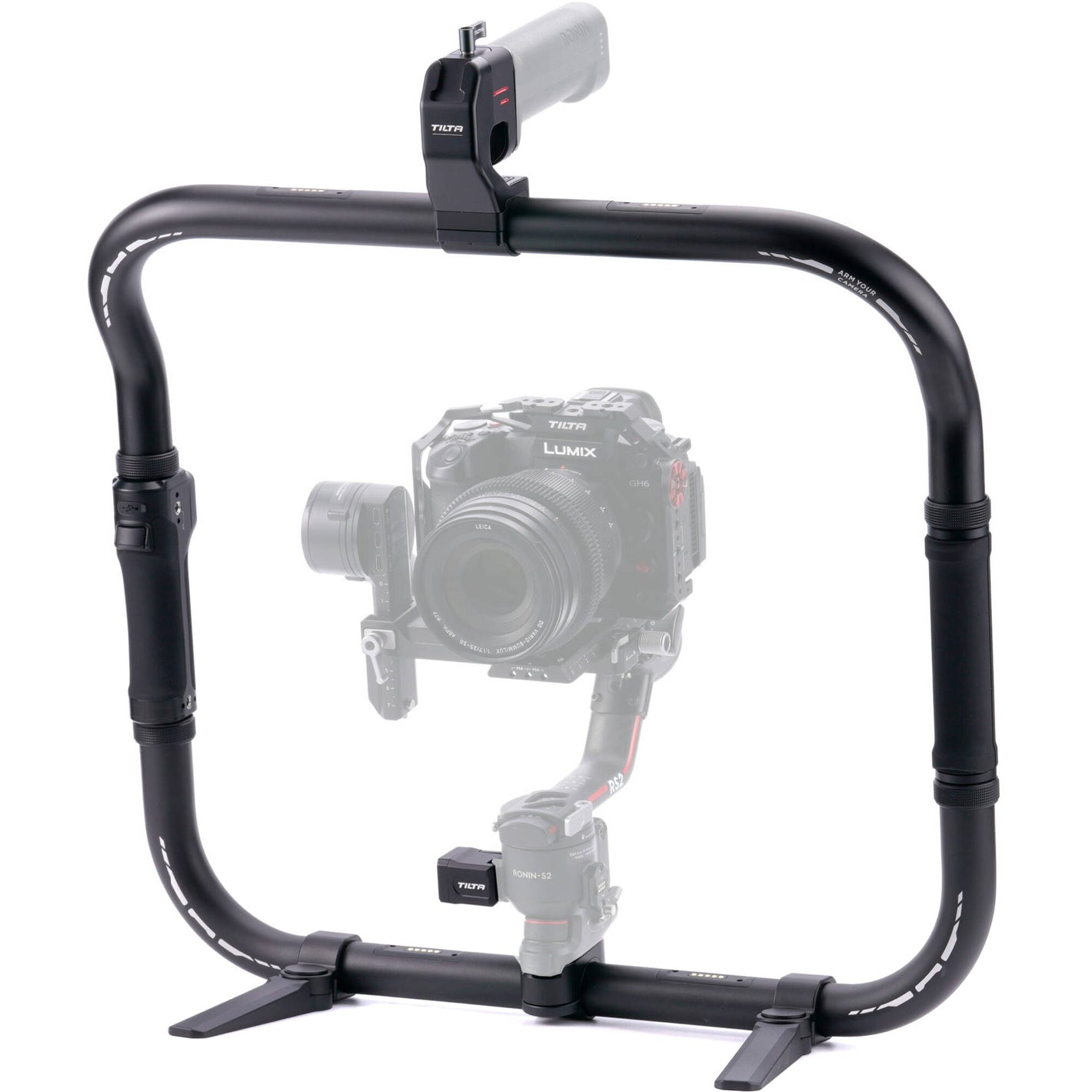 This DJI camera support system kit is constructed from durable magnesium aluminium alloy and offers improved stability.