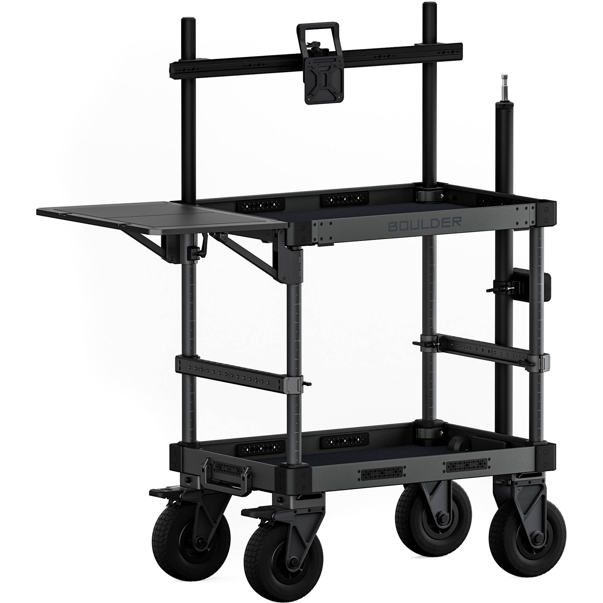 Tilta Boulder 36" Camera Cart with tool-free assembly and side table
