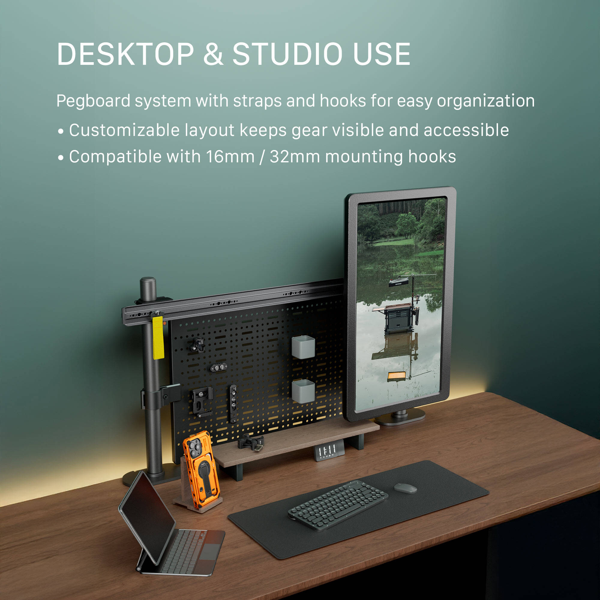 Tilta Boulder 36" Camera Cart with tool-free assembly and side table
