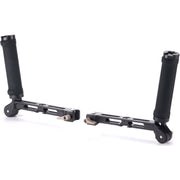 Black camera stabilizer on a white background