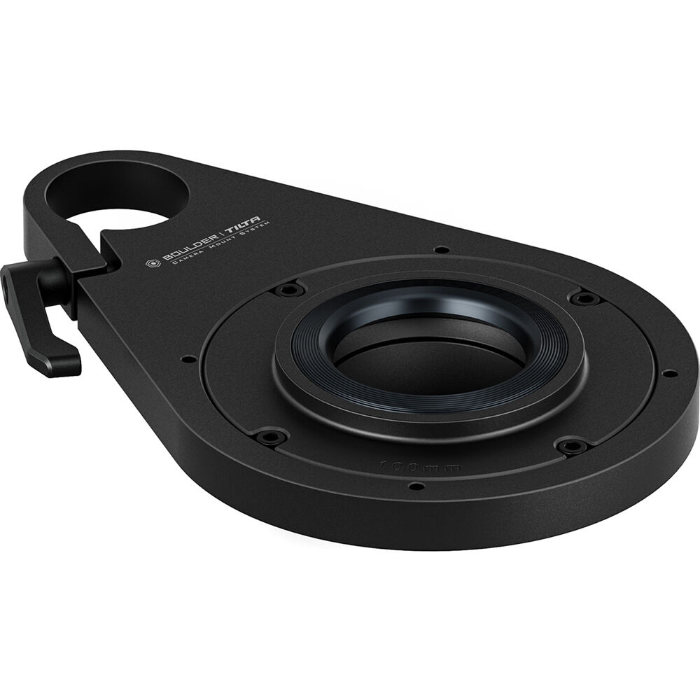 Fluid Head Ball Mount for Tilta Boulder Camera Cart, tool-free, adjustable, universal tripod compatibility.
