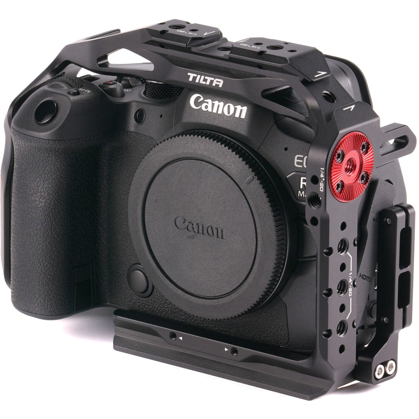 A Full Camera Cage for Canon R6 II enables you to add handles for horizontal or vertical shooting while providing extra protection.