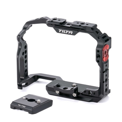 Add accessories to and protect your Sony a7 IV mirrorless camera with a formfitting full camera cage, perfect to use during production.