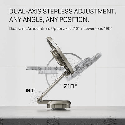 Tilta Magnetic Articulating Mounting Kit with MagSafe, dual-axis arm, Cold Shoe and 1/4"-20 mounts.