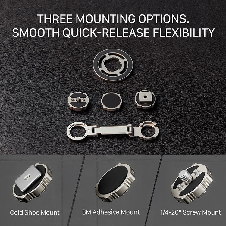 Tilta Magnetic Articulating Mounting Kit with MagSafe, dual-axis arm, Cold Shoe and 1/4"-20 mounts.