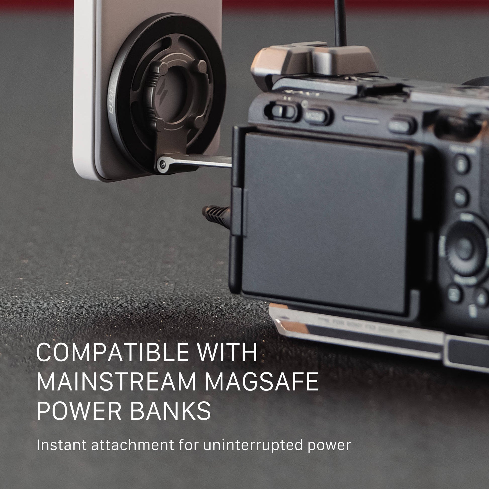 Tilta Magnetic Articulating Mounting Kit with MagSafe, dual-axis arm, Cold Shoe and 1/4"-20 mounts.