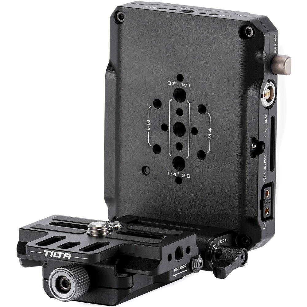 V-Mount battery plate with Arca quick release and outputs