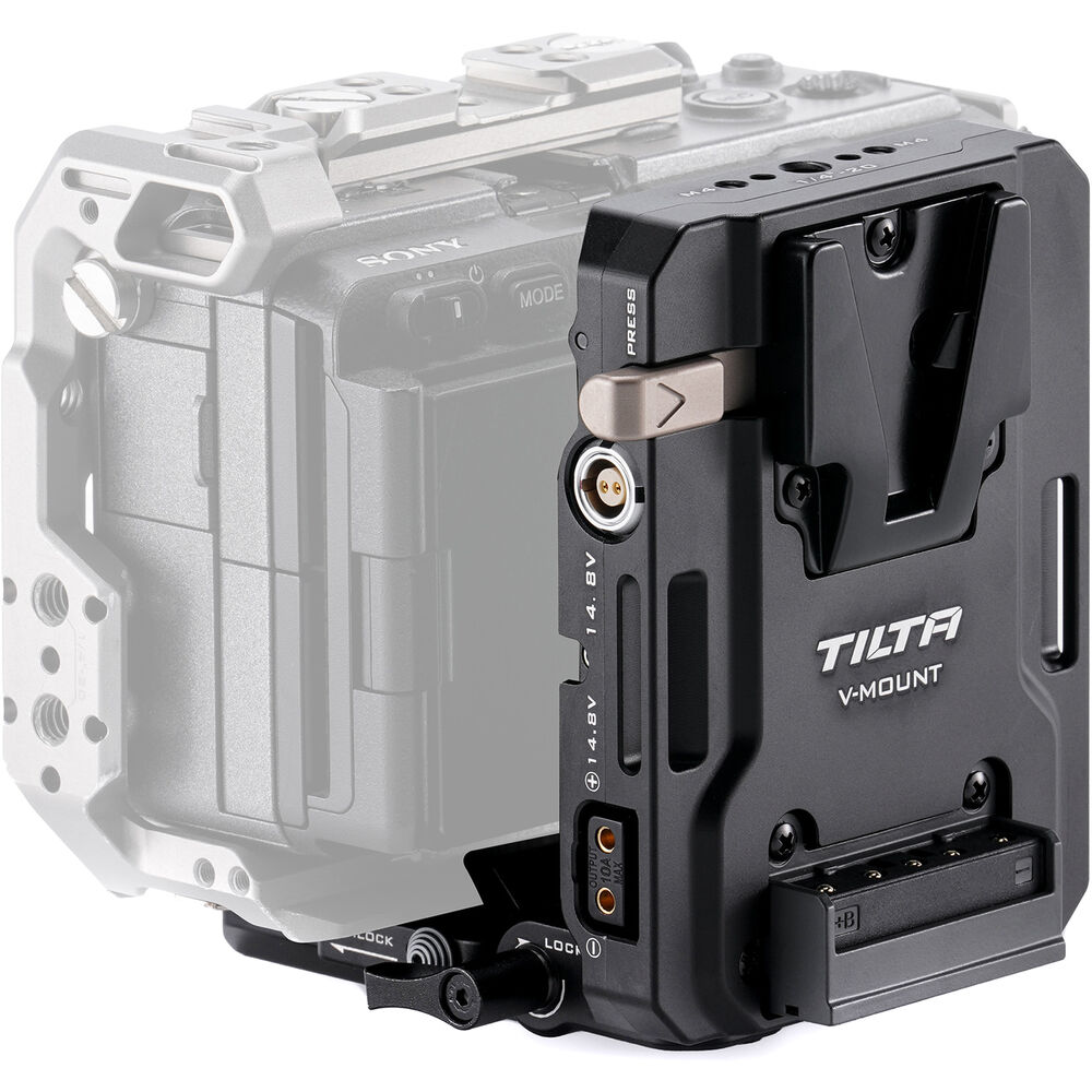 V-Mount battery plate with Arca quick release and outputs