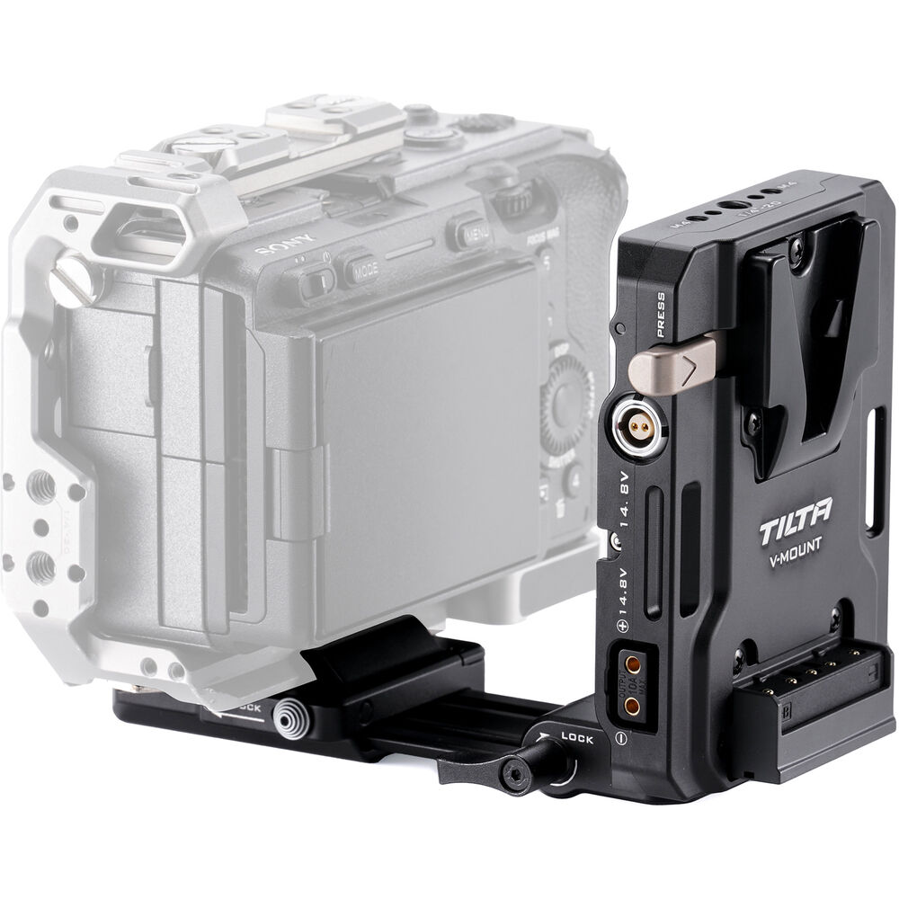 V-Mount battery plate with Arca quick release and outputs