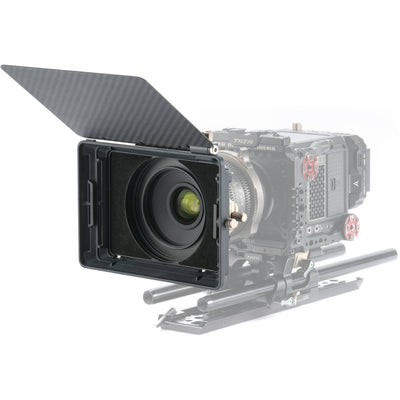 Tilta Mirage Matte Box for professional video and film production, with dual-stage filter system and adjustable flags.