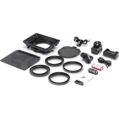 Tilta Mirage Motorised VND Kit with Matte Box, providing motorised variable ND control and adjustable flags for video production.