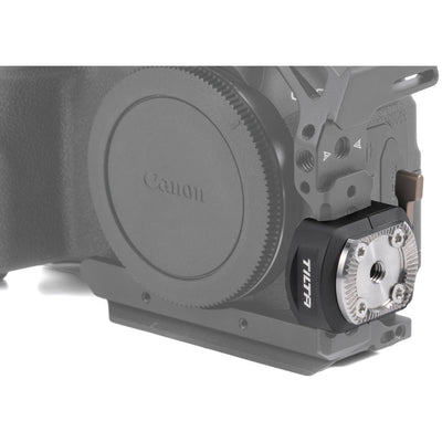 Use the NATO to Rosette Adaptor to securely attach side handles to your camera rig with stable connections.