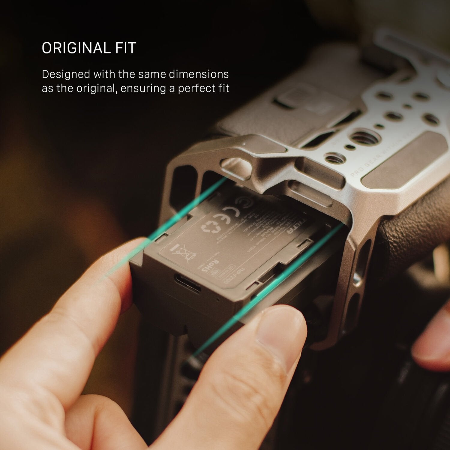 Tilta NP-FZ100 USB-C Battery – rechargeable lithium-ion battery with USB-C input, compatible with Sony cameras using the NP-FZ100 format, ideal for flexible charging on the go.