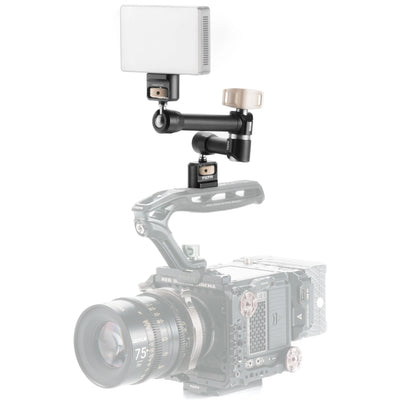 Tilta Pro articulating arm in black with dual ball heads and 1/4″-20 mounts.
