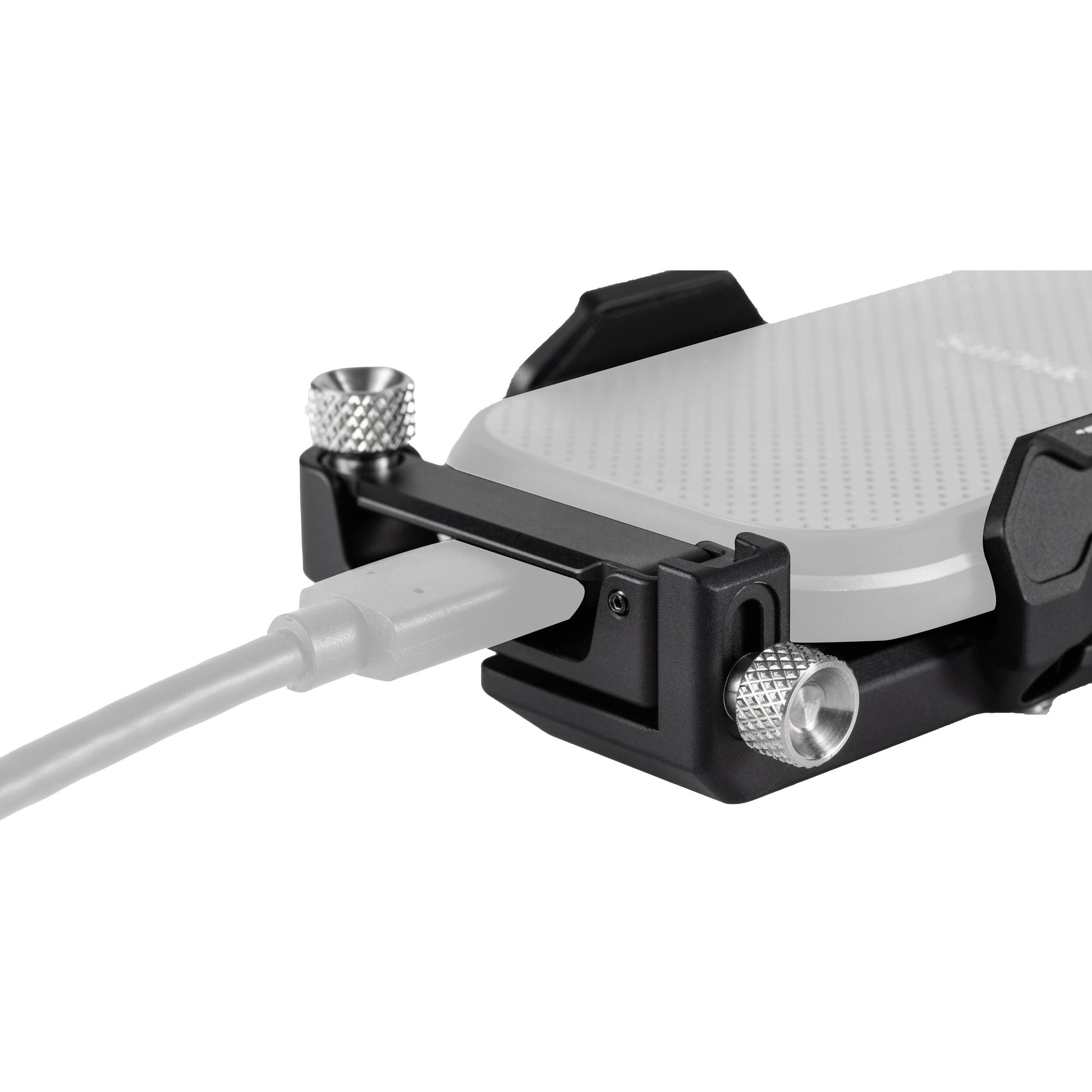 Universal SSD Drive Holder V2 for Tilta camera cages with cable clamp