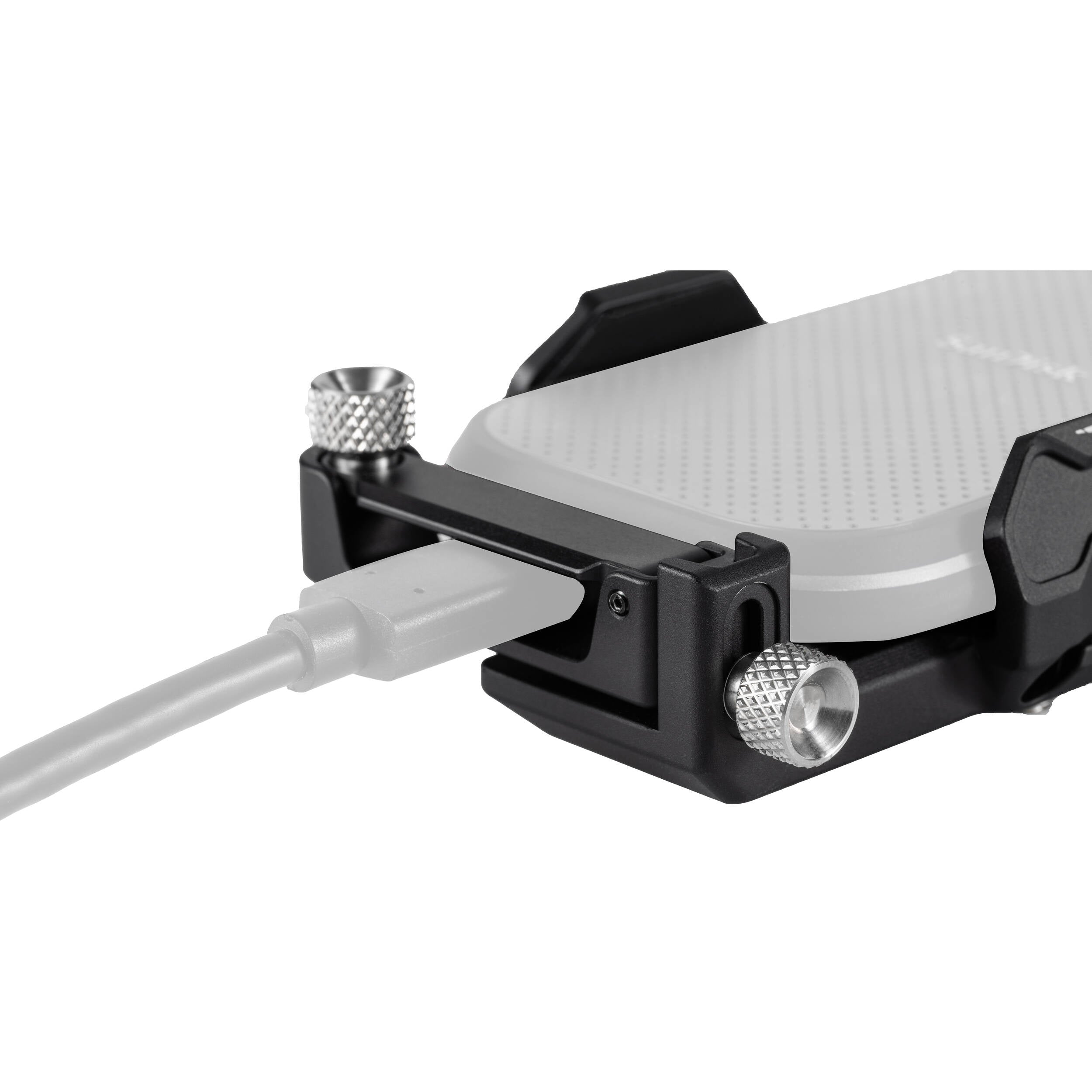 Universal SSD Drive Holder V2 for Tilta camera cages with cable clamp