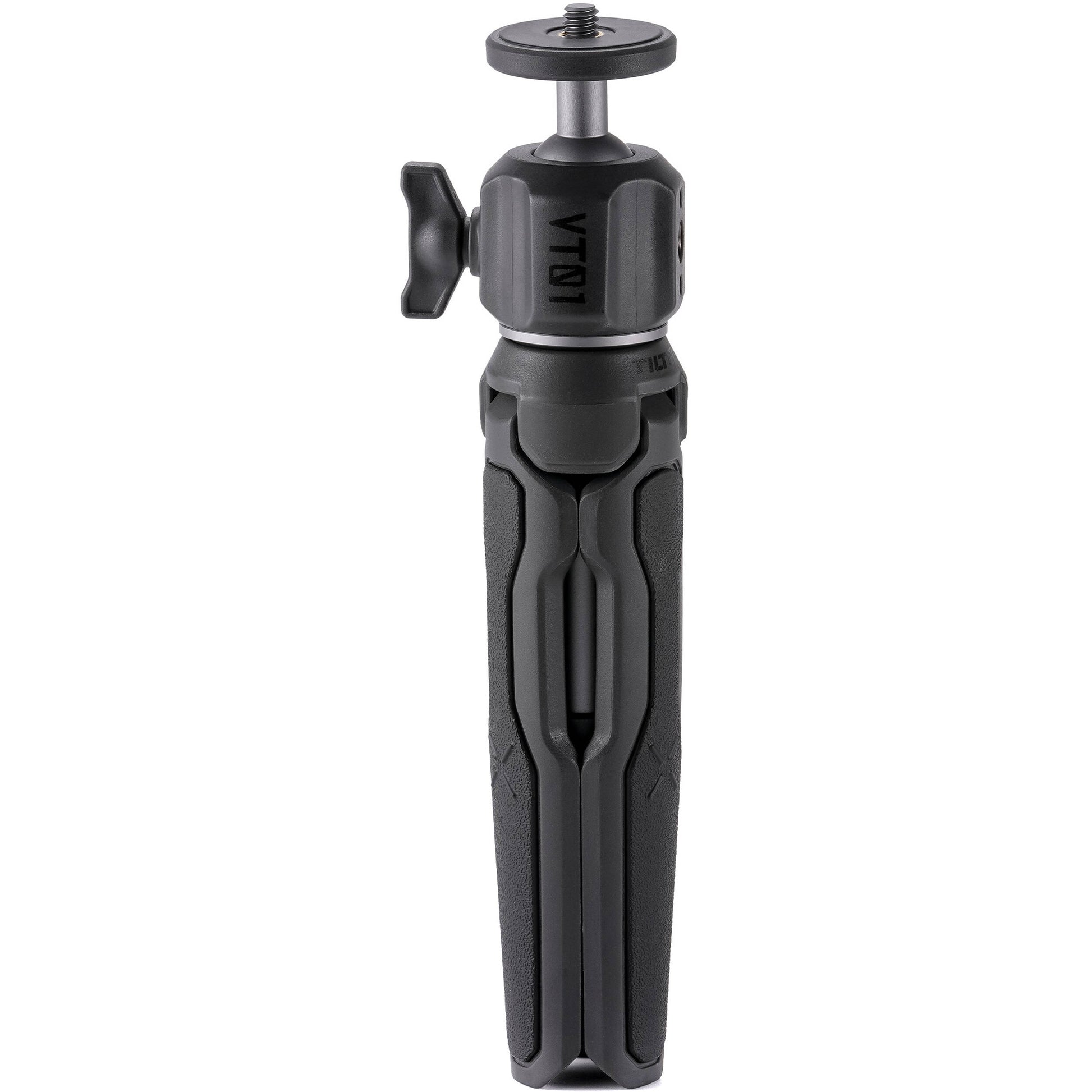 Tilta VT01 Extendable Vlog Tripod in Grey with adjustable legs, ball head, and cold shoe mount, ideal for smartphones and compact cameras.
