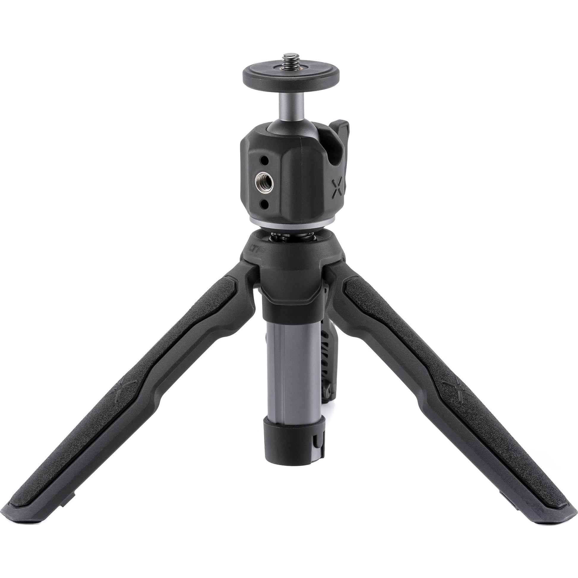 Tilta VT01 Extendable Vlog Tripod in Grey with adjustable legs, ball head, and cold shoe mount, ideal for smartphones and compact cameras.