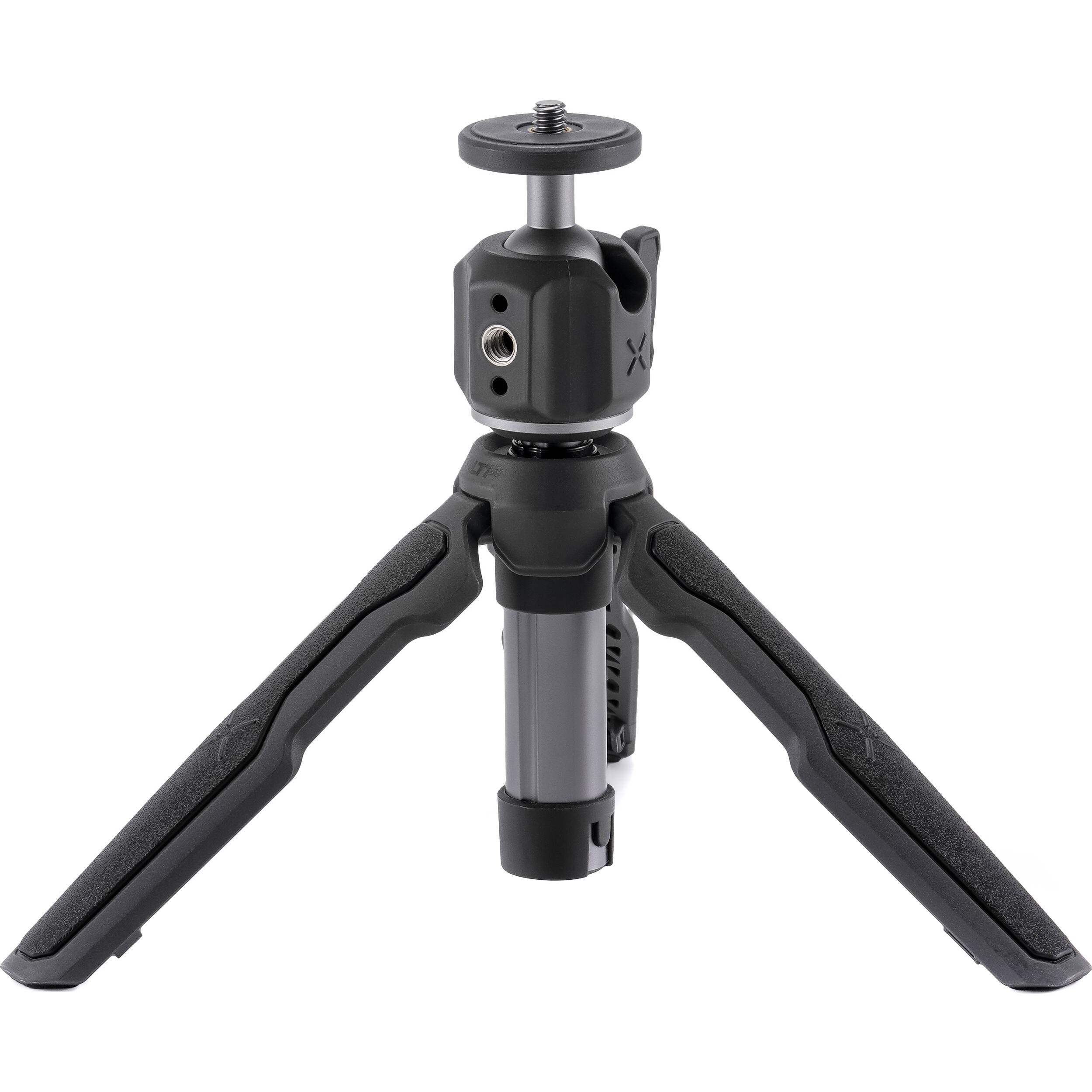 Tilta VT01 Extendable Vlog Tripod in Grey with adjustable legs, ball head, and cold shoe mount, ideal for smartphones and compact cameras.