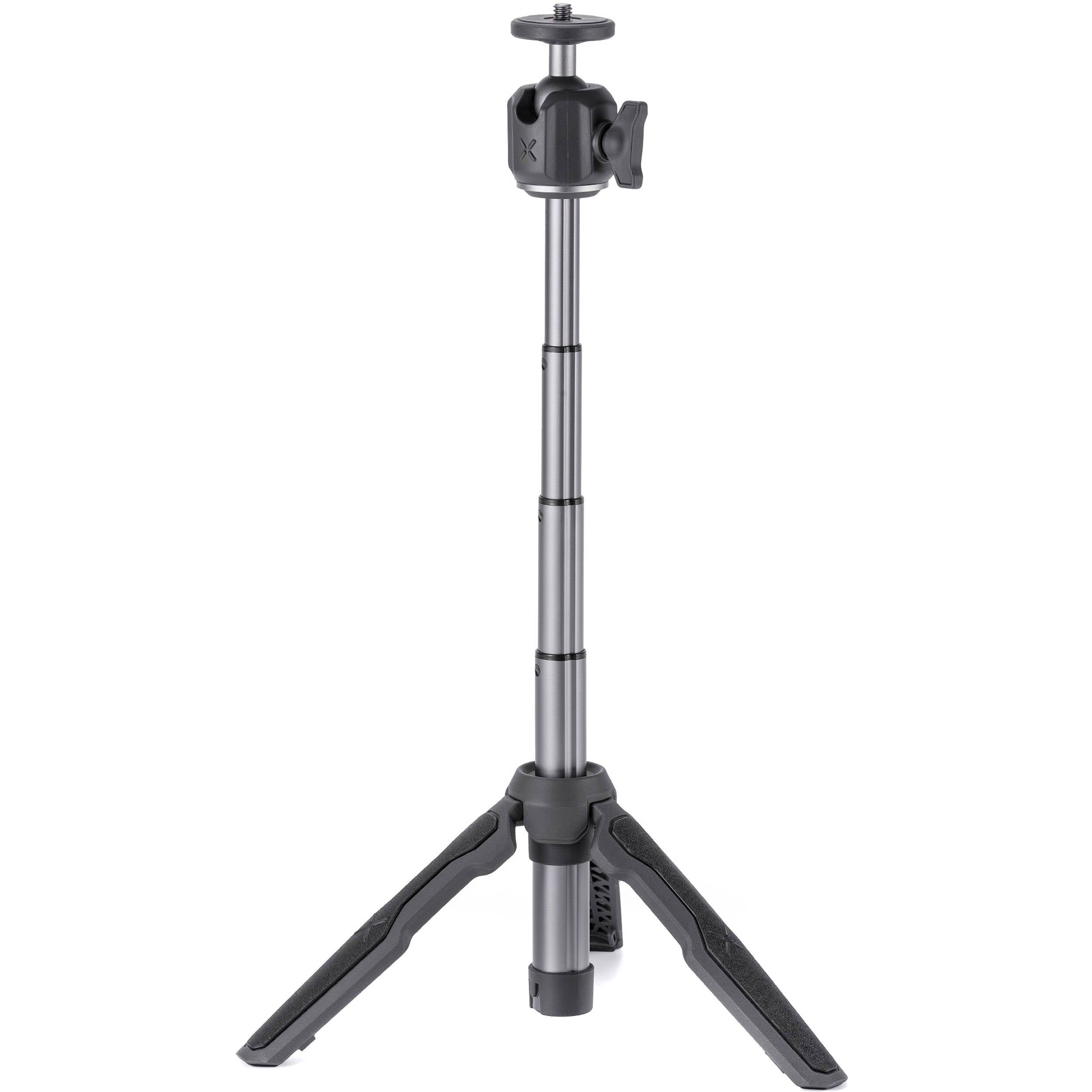 Tilta VT01 Extendable Vlog Tripod in Grey with adjustable legs, ball head, and cold shoe mount, ideal for smartphones and compact cameras.