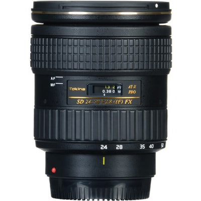 Tokina AT-X 24–70mm f/2.8 Pro FX standard zoom lens for Canon EF, ideal for portraits, events, and landscapes.