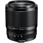Tokina atx-m 56mm f/1.4 prime lens for Fujifilm X, ideal for portraits, low-light, and creative photography.