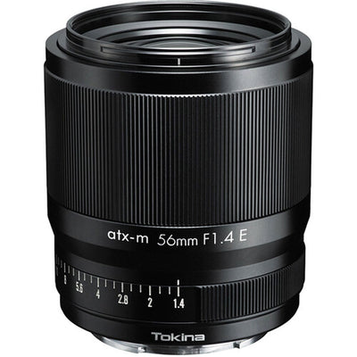Tokina atx-m 56mm f/1.4 prime lens for Sony E, ideal for portraits, low-light, and creative photography.