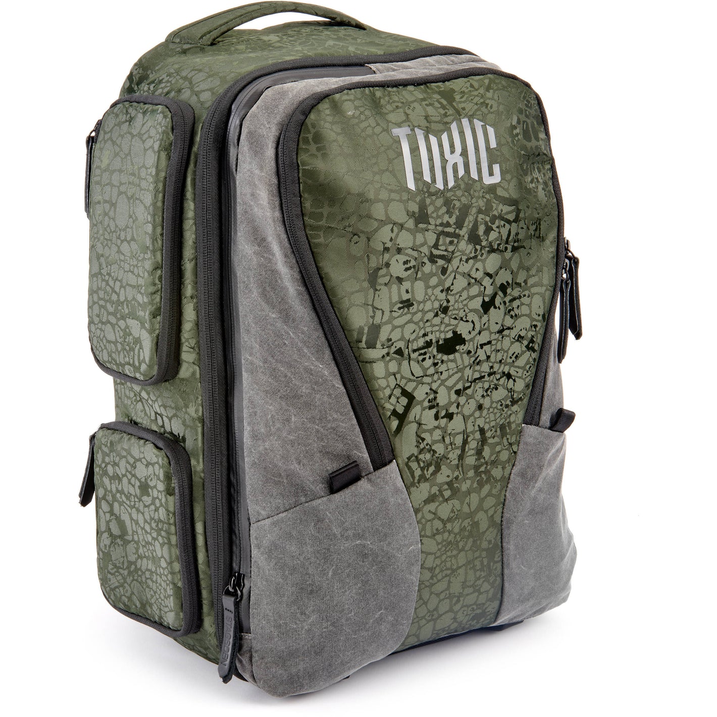 Valkyrie camera backpack with adjustable dividers, tripod holder, water-resistant fabric, and padded interior for photography gear
