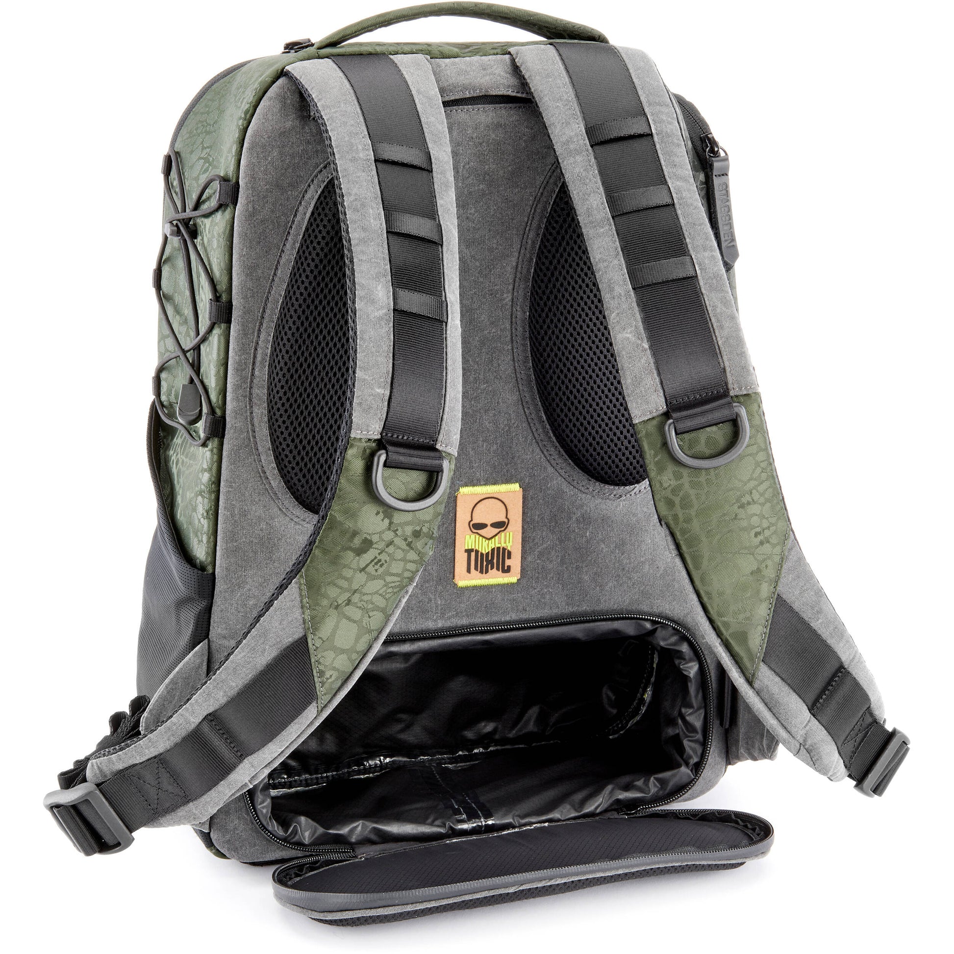 Valkyrie camera backpack with adjustable dividers, tripod holder, water-resistant fabric, and padded interior for photography gear
