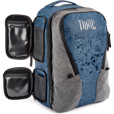 Valkyrie camera backpack with adjustable dividers, tripod holder, water-resistant fabric, and padded interior for photography gear
