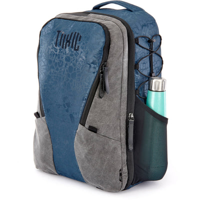 Valkyrie camera backpack with adjustable dividers, tripod holder, water-resistant fabric, and padded interior for photography gear
