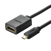 UGREEN Micro HDMI Male to HDMI Female Adaptor 20 cm Cable Black