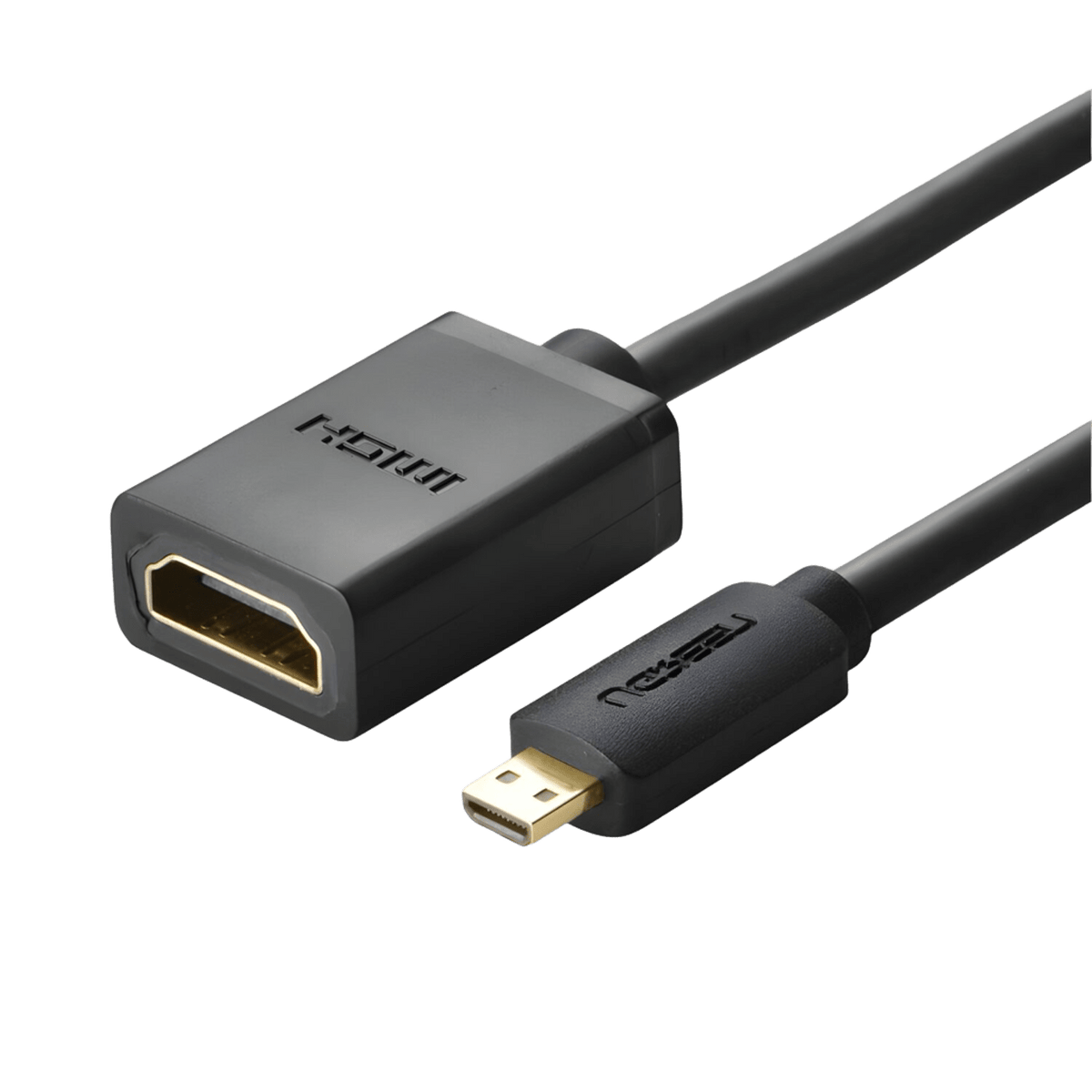 UGREEN Micro HDMI Male to HDMI Female Adaptor 20 cm Cable Black
