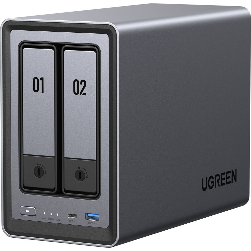 UGREEN NASync DXP2800 2-Bay NAS with 2.5GbE and RAID storage