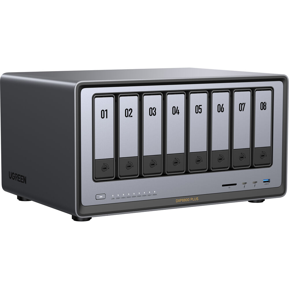 UGREEN 8 bay NAS with Intel Core CPU and dual 10GbE ports