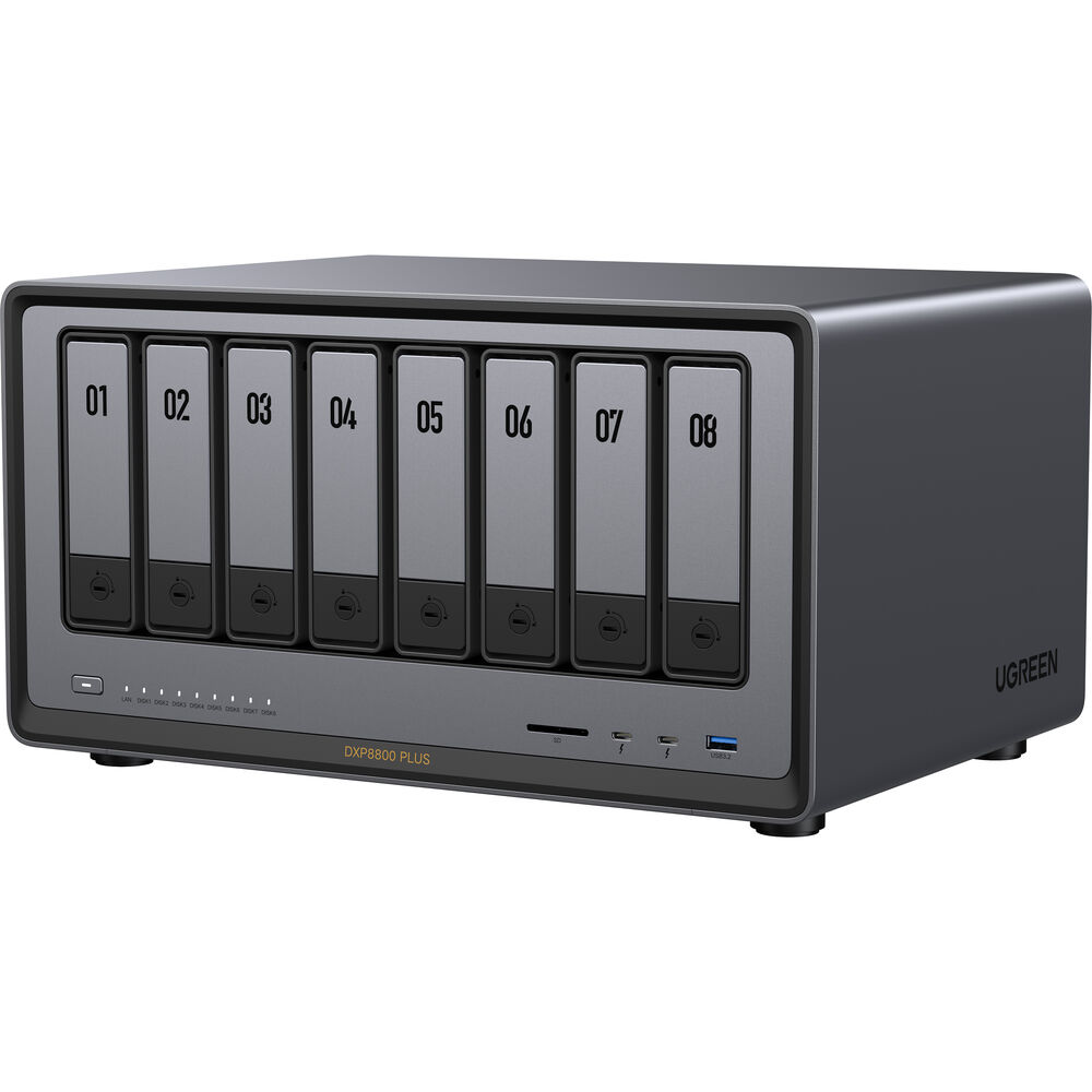 UGREEN 8 bay NAS with Intel Core CPU and dual 10GbE ports