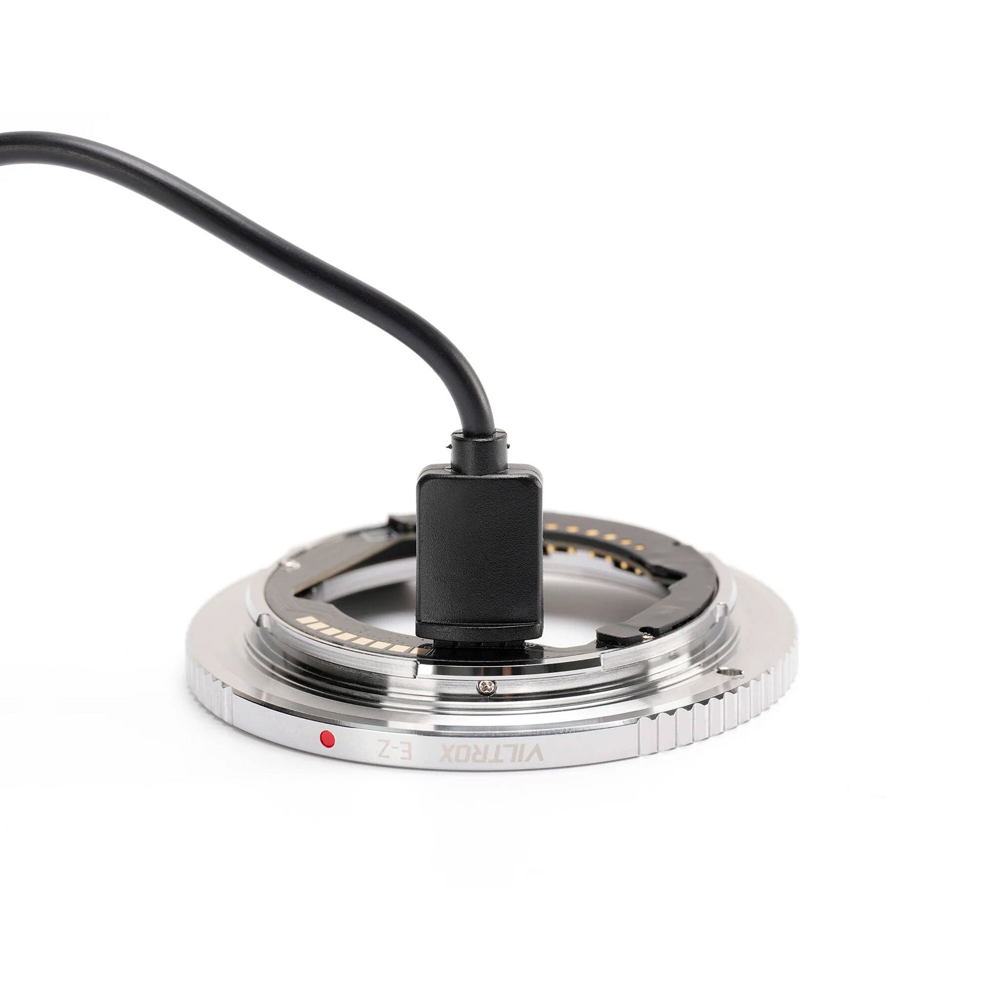 Viltrox E-Z AF adaptor connecting Sony E lens to Nikon Z camera