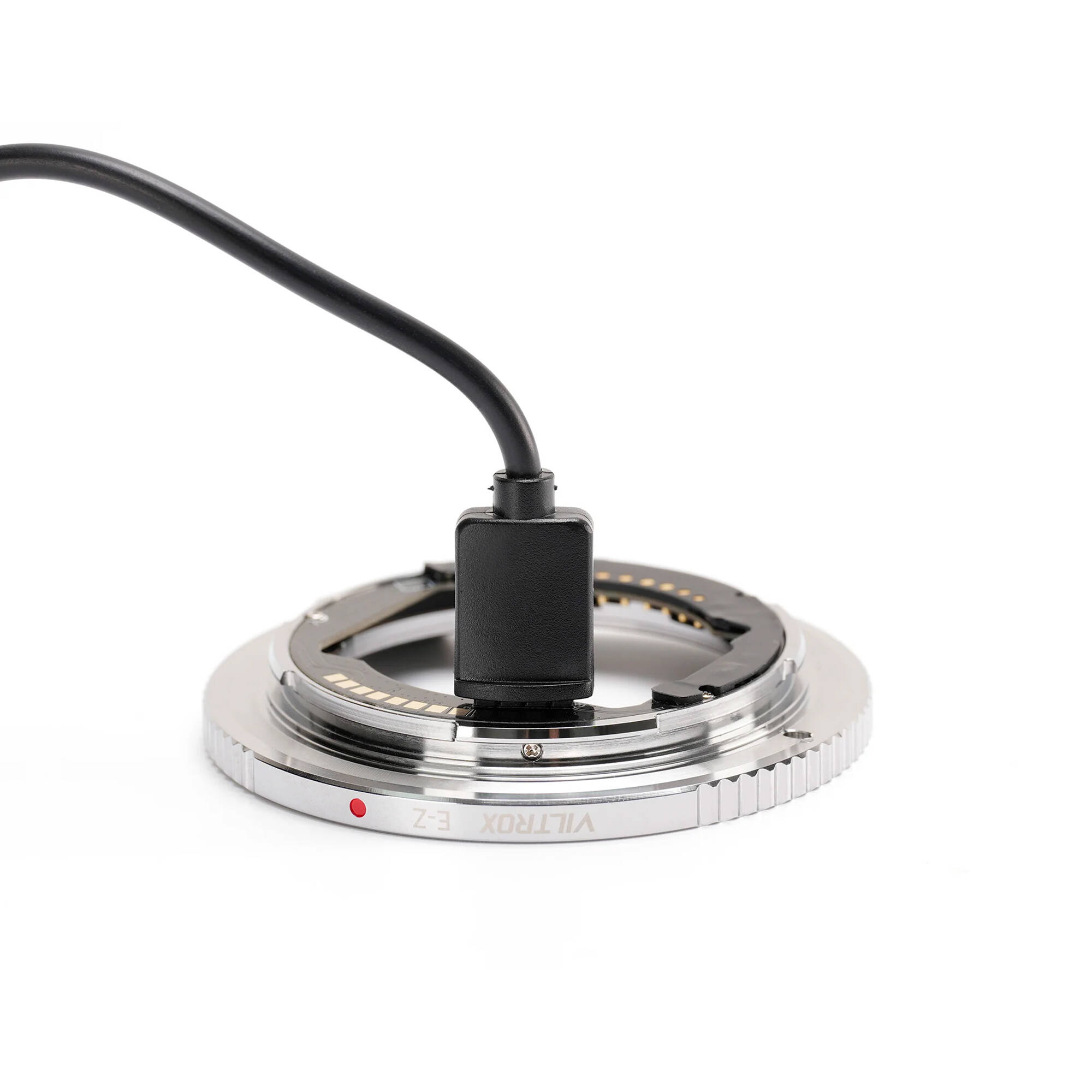 Viltrox E-Z AF adaptor connecting Sony E lens to Nikon Z camera