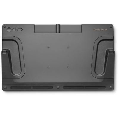 Wacom Cintiq Pro 17 interactive pen display showing 4K touchscreen with Wacom Pro Pen 3, vibrant colours, and customisable ExpressKeys.
