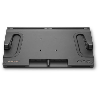 Wacom Cintiq Pro 17 interactive pen display showing 4K touchscreen with Wacom Pro Pen 3, vibrant colours, and customisable ExpressKeys.
